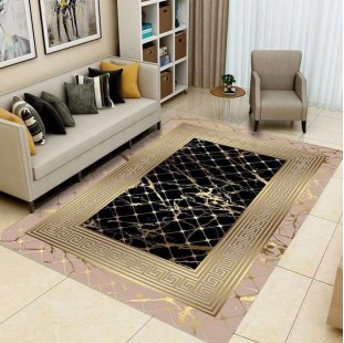 بديل سجاد ضهر دوتس محبب لثبات على السيراميك 200×300(180 × 280 سم تقريبا, بني مربعات