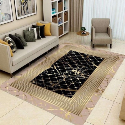 بديل سجاد ضهر دوتس محبب لثبات على السيراميك 200×300(180 × 280 سم تقريبا, بني مربعات