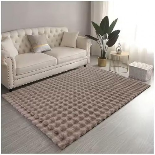 بديل سجاد فرو بابلز فاخره ناعمه وهظهر من حبيبات الدوتس المانع للانزلاق (كافيه, 160×230سم تقريبا)